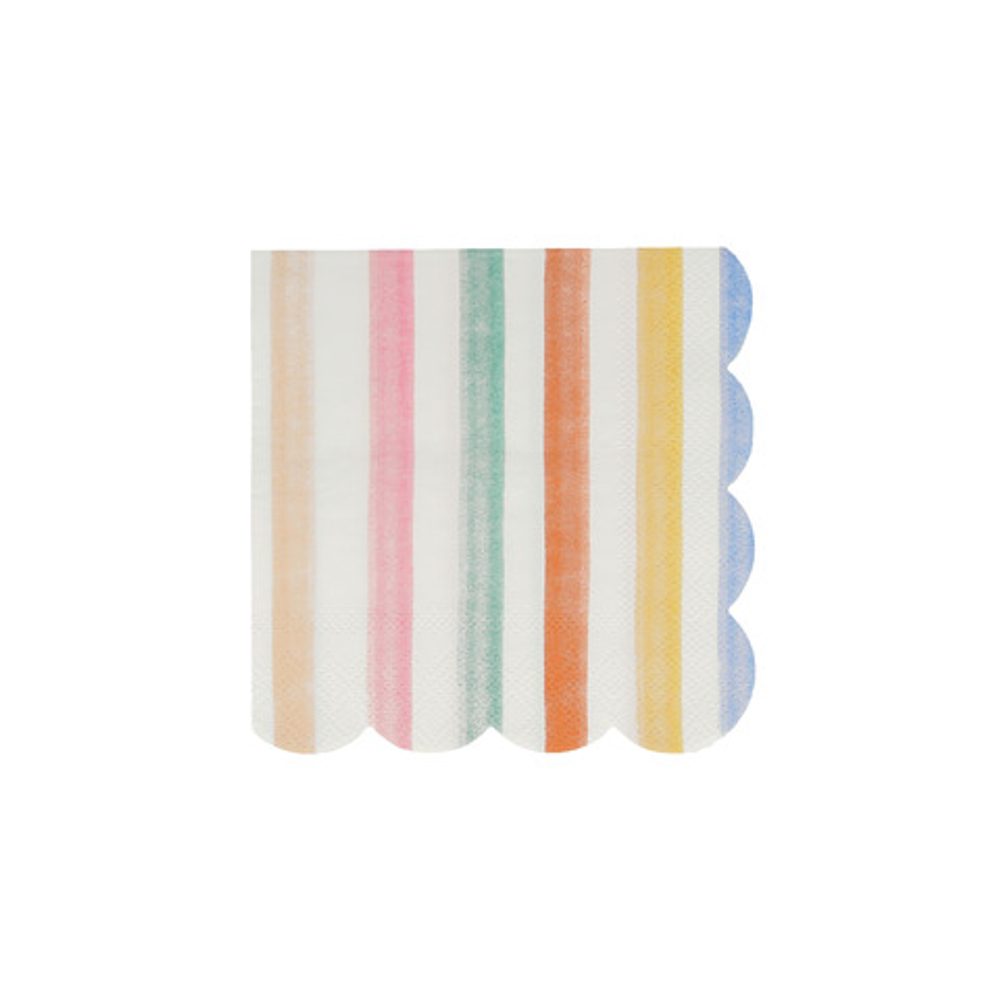 Салфетки маленькие с принтом “Цветные” 8 шт.