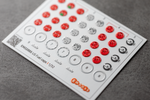 US Fuel filler caps 1:32 (3D decal)