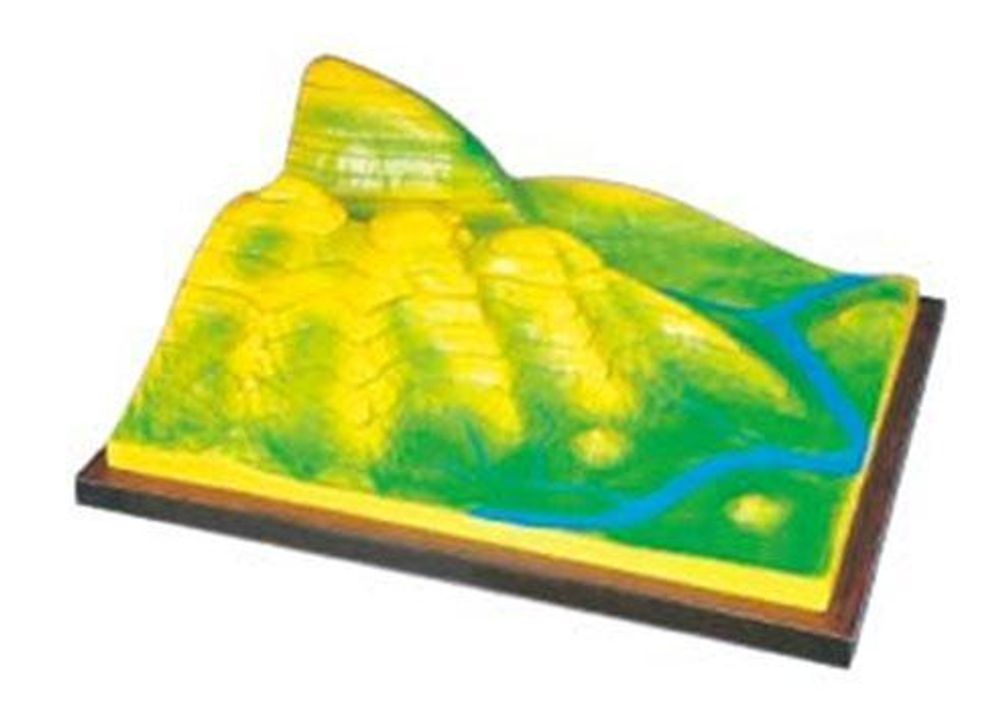 Модель «Вулканическая поверхность» (формирование гор)