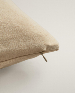 Zara Home наволочка декоративная из хлопка, светло-бежевый, 50x50 см