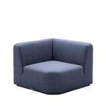 Угловой модульный диван Neom синего цвета 75 см