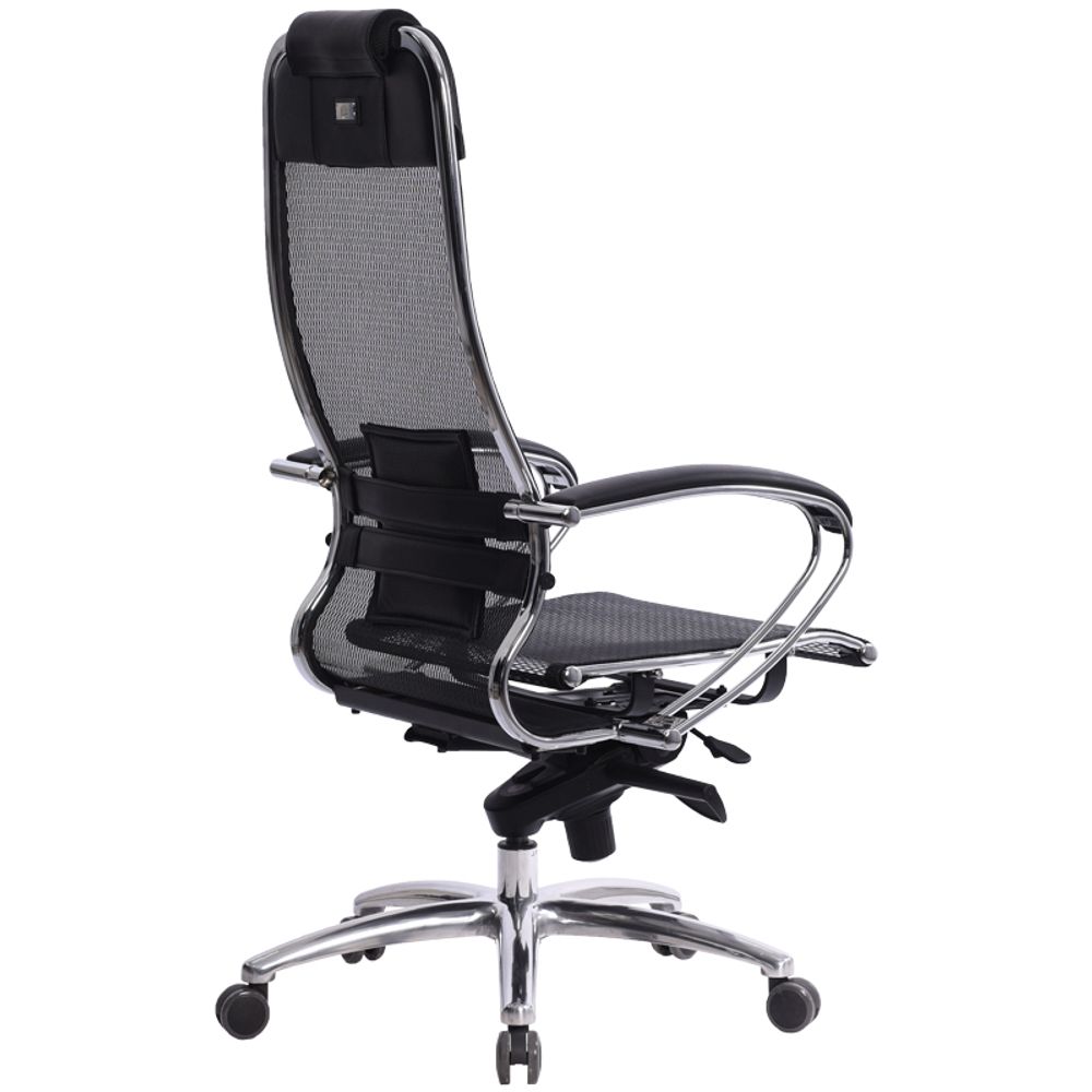 Кресло руководителя Метта "Samurai" S-1.03/ S-1.04, сетка-кевларовая нить черная, мультиблок