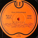 Ella Fitzgerald ‎– Memories (Италия 1976г.)