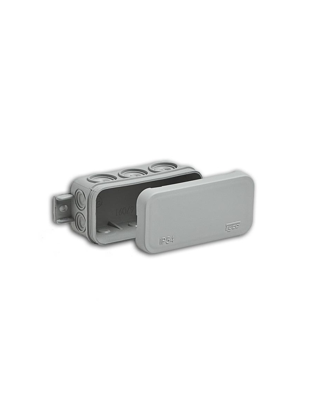 Коробка распределительная ОП 43х80х35мм IP54 10 вводов сер. Ruvinil 67091