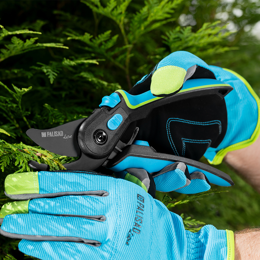 Секатор прямого реза, 225 мм, регулировка захвата, трехкомпонентные рукоятки, Luxe, Palisad 604795