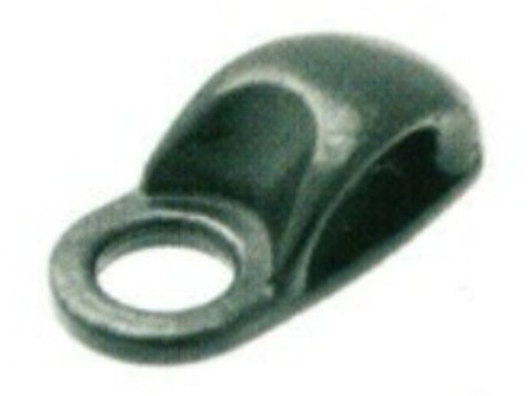 Петля для обуви с 1 отверстием литая 07Е1200, чёрный [66]