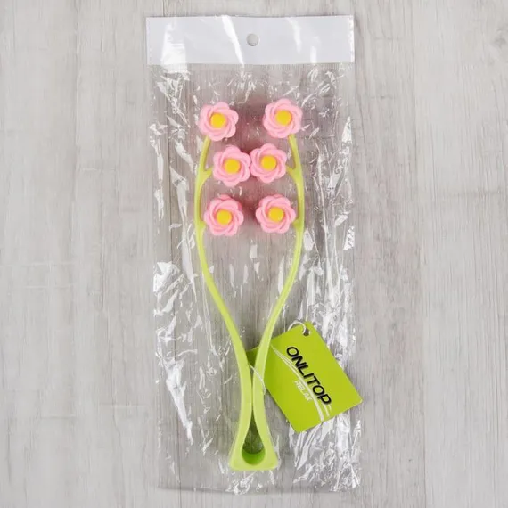 Массажёр для лица «Букет», 22,5 × 6,5 × 3,5 см, 12 роликов, цвет МИКС