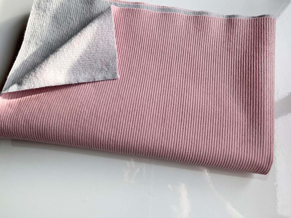 НЕЖНО-РОЗОВЫЙ - Вельвет с влагоотталкивающей пропиткой, с утепленной нетканой подложкой (1375 Евгения) УЦЕНКА!