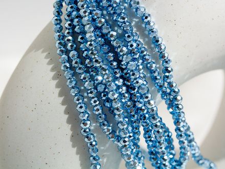 Нить бусин для украшений 3,1мм (ювелирное стекло)