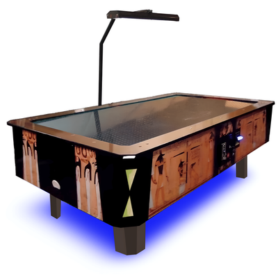 Аэрохоккей Premium комплектация (220*120*75 см.) стальное поле + лампа + доп. подсветка