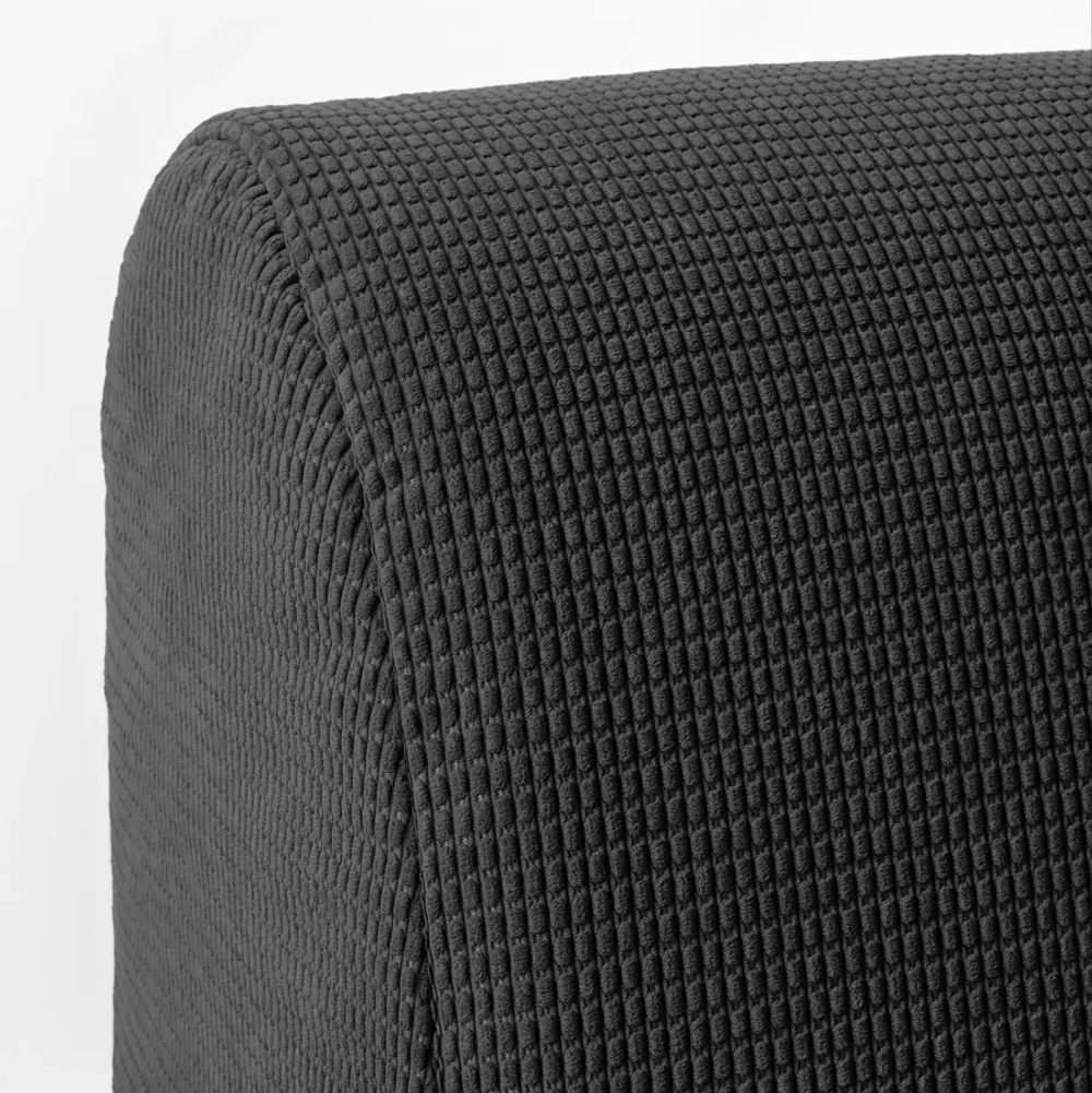 Диван-кровать 2-местный - IKEA LYCKSELE HÅVET/LYCKSELE, 87x100x142см, черный, HAVET ИКЕА