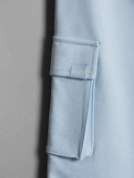 Голубой костюм для девочки на осень