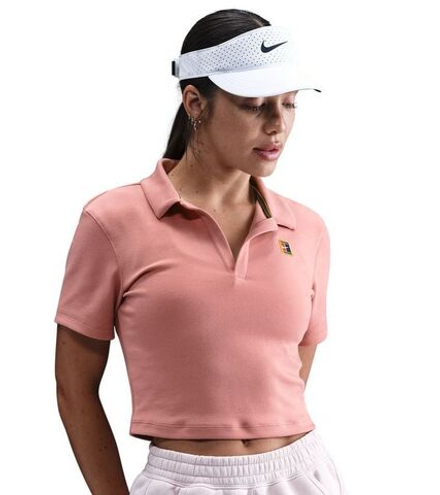 Женское поло Nike Court Heritage Tennis - red stardust