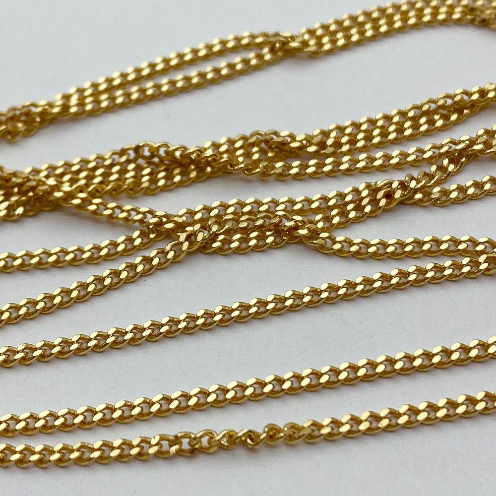 Цепочка, цвет золото, размер звена 2*2,3 мм, цена за 50 см