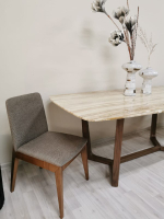 Стол обеденный Ist Casa Верона, 200х100х76 см, белый мрамор