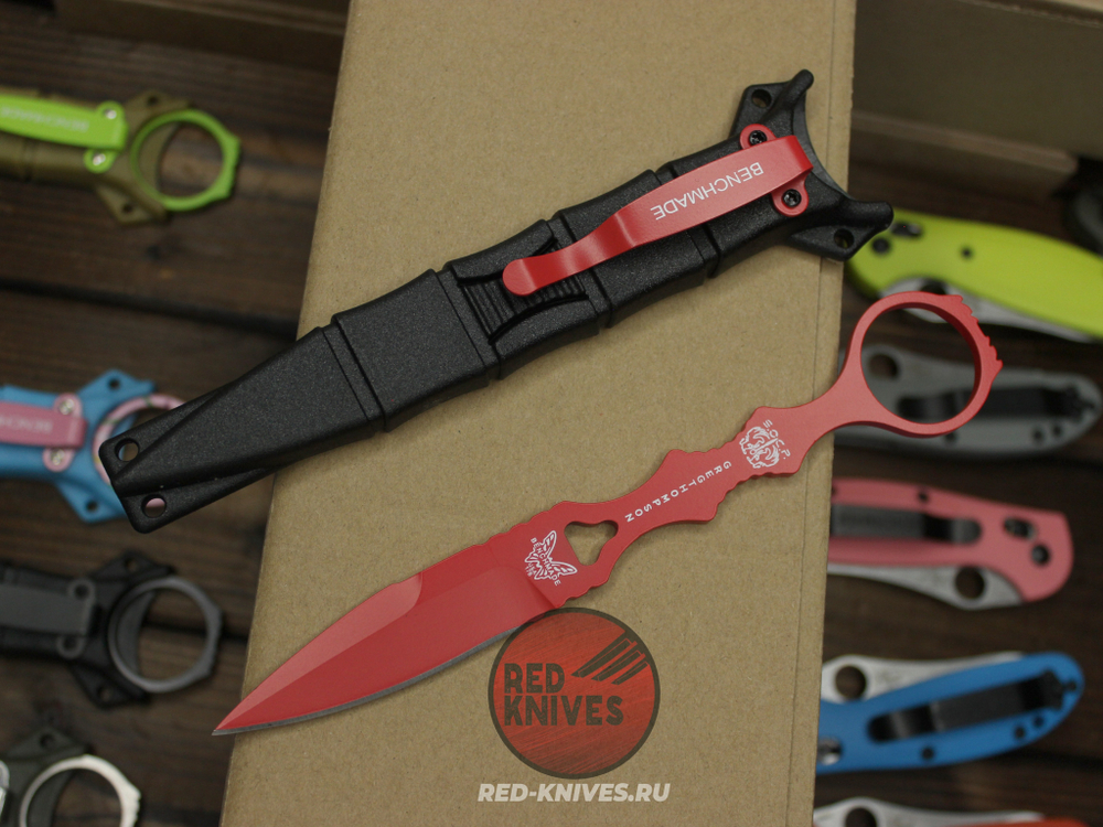 Нож Benchmade SOCP L D/E 1/2 Acid RED - кислотно красный