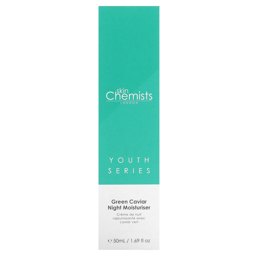 skinChemists, Youth Series, ночное увлажняющее средство с зеленой икрой, 50 мл (1,69 жидк. унц.)