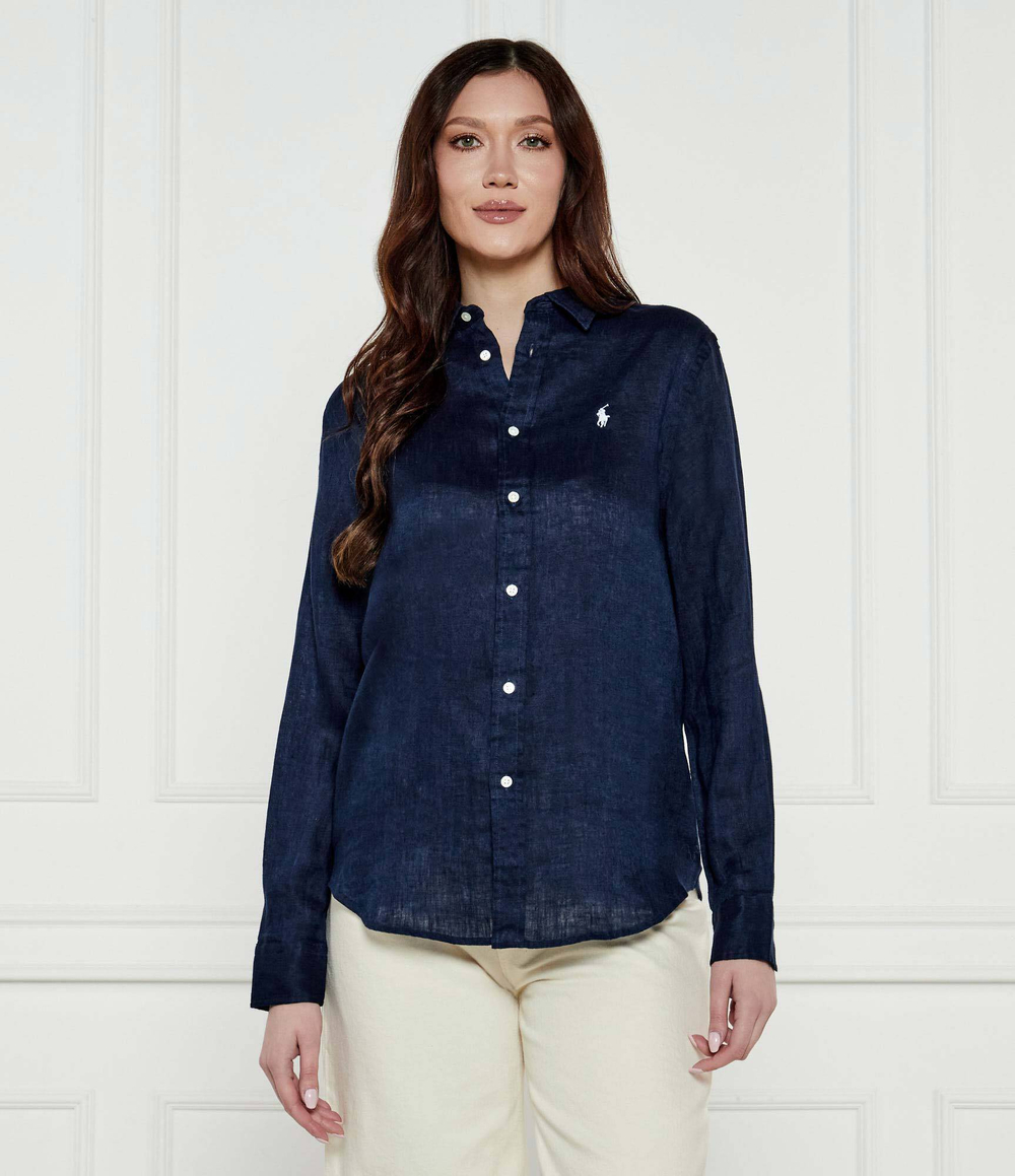 Льняная рубашка POLO RALPH LAUREN - темно-синий(211970730)