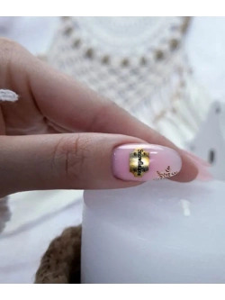 Lucky Rose Слайдеры наклейки для длинных ногтей 081