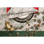 Скатерть на стол из хлопка зеленого цвета Russian North, 150х250 см