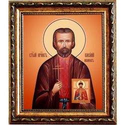 Василий Иванов мученик. Икона на холсте.