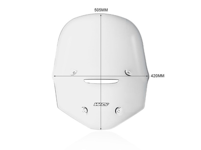 WRS Ветровое стекло Touring Triumph Tiger 1200 прозрачное