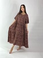 Платье ярусами короткое 65__1