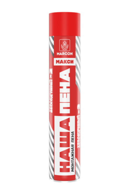 НАША ПЕНА MAXI  Пена монтажная бытовая всесезонная 65л (MARCON)