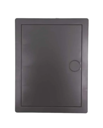 Люк-дверца ревизионная пластик, 200х300 мм, с нажимным замком "PUSH", темно серый