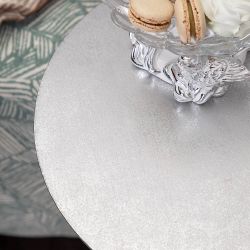 Столик декоративный с серебрянной столешницей Яблоко Евы Сильвер Пиони