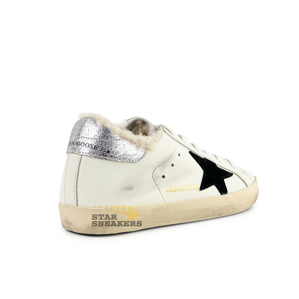 Кеды женские с мехом Golden Goose Superstar