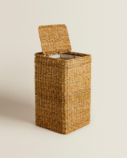 Zara Home Корзина из хлопка, цвет бежевый, 55 см