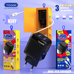 Зарядное устройство СЗУ Yookie KI4Y - 18W - USB - с кабелем Type c