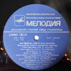 Винтажная виниловая пластинка LP Сборник Фестиваль Джаз Над Волгой (СССР 1981) Хромой Блюз