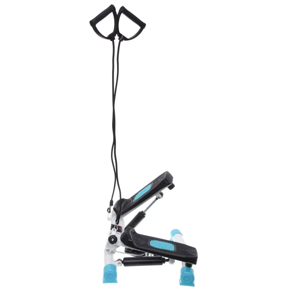 Мини-степпер поворотный с эспандерами MSR-1100, синий