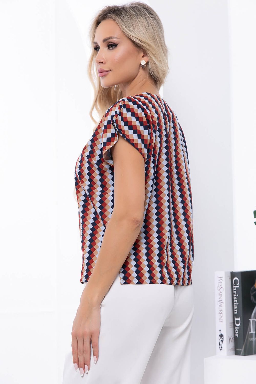 Блуза "Предвкушение" (геометрия) Б7031 LT Collection (Акция)