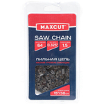 Цепь пильная Maxcut, 21LV-64E, цепь 0.325 '', 1.5 мм, 64 звен, блистер, 086321064