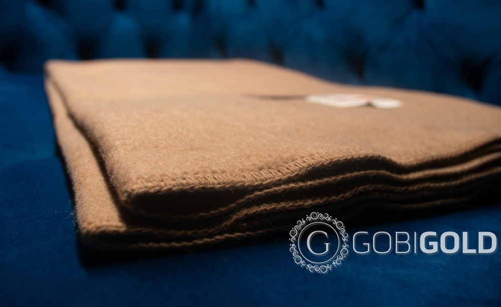 Одеяло детское из 100% верблюжьей шерсти 110х140 см. - камел