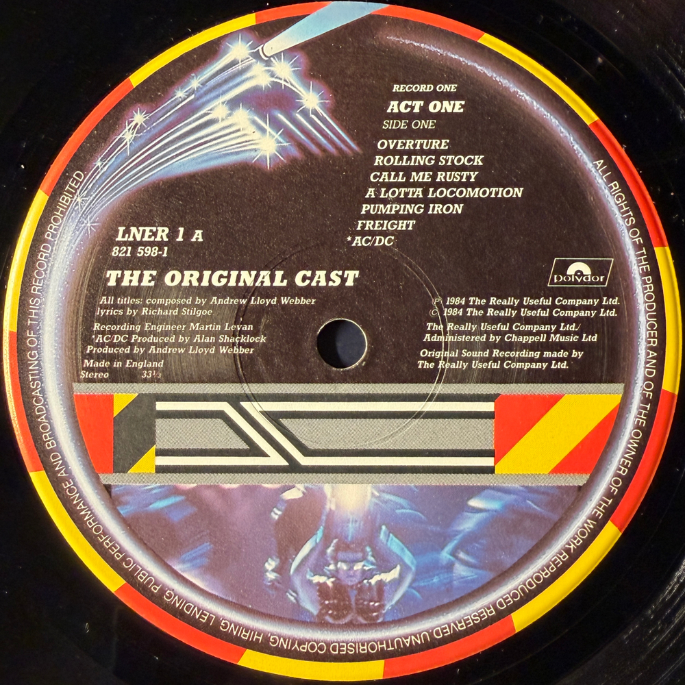 Andrew Lloyd Webber - Starlight Express - The Original Cast 2LP (Англия 1984г.)