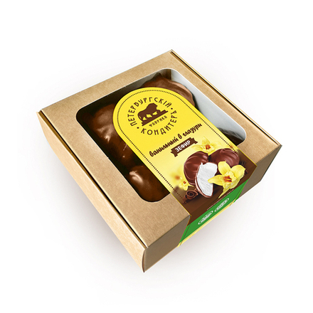 Зефир Ванильный в глазури с ароматом ванили Крафт 260г