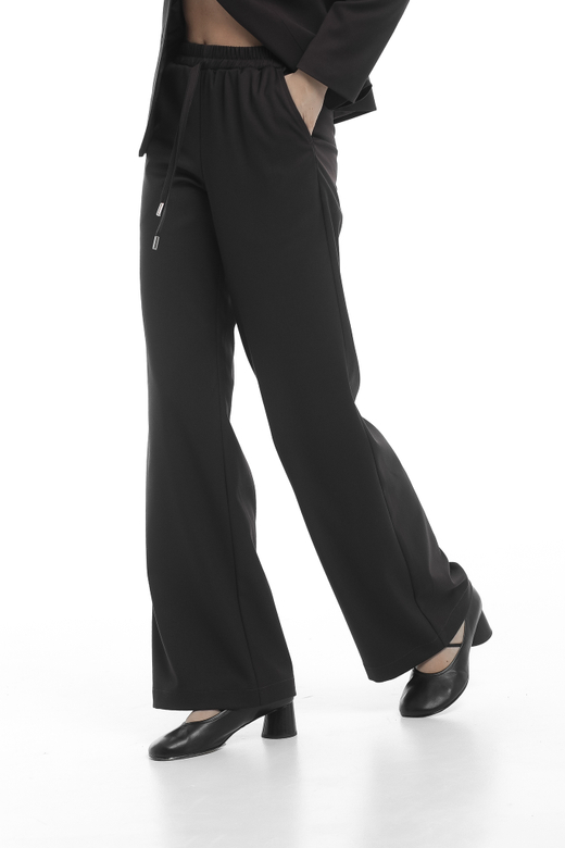 Брюки клеш из уплотненной поливискозы