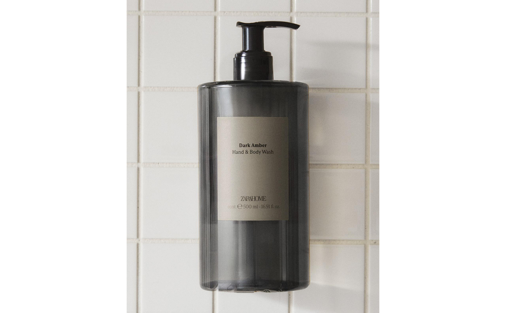 Zara Home Жидкое мыло Dark Amber 500 мл для рук и тела, парфюмированное, аромат восточный древесный