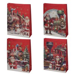 GAEM Пакет подарочный XL (бумага 210г/м2, блок 12шт), L40 W15 H55 см, 4в.