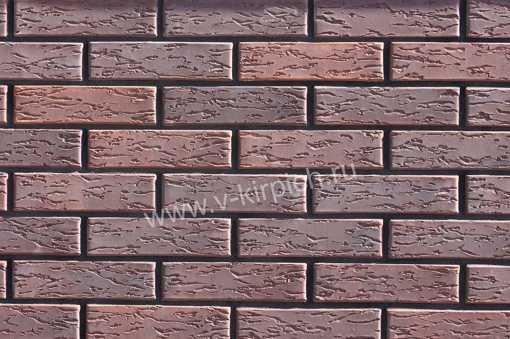 Кирпич лицевой Воротынский одинарный антик, руст