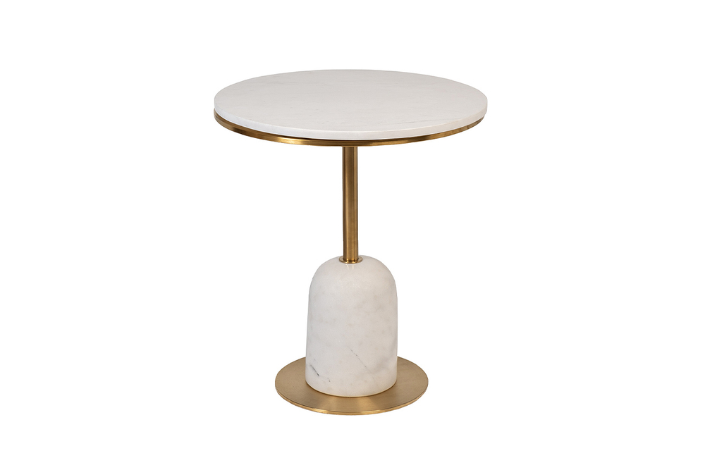 Стол журнальный Garda Decor Garda Decor мрамор белый d5058 см