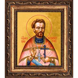 Александр Цицеров, священномученик, пресвитер. Икона на холсте.