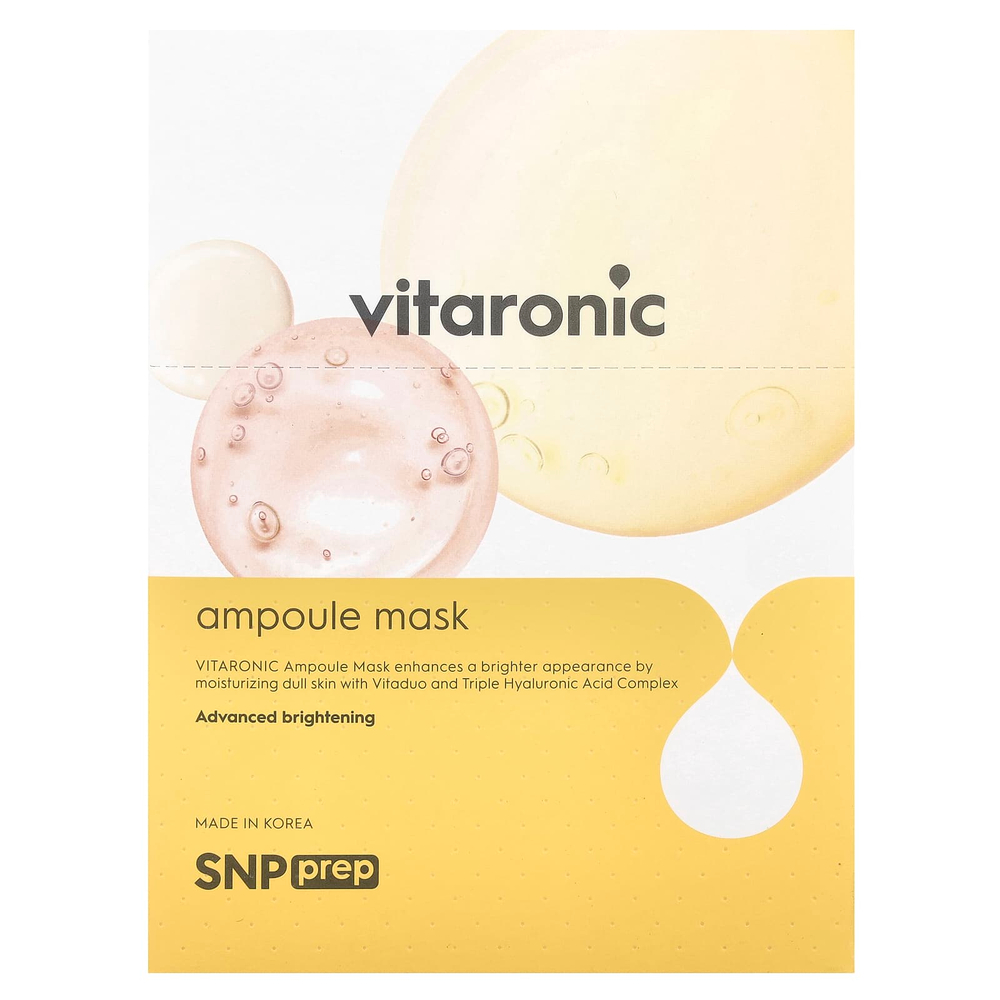 SNP, Vitaronic, тканевая маска с ампулами, 10 шт., По 25 мл (0,84 жидк. унц.)