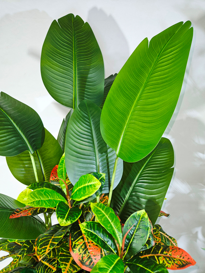 Искусственная композиция Интерьерная из растений 160см в кашпо