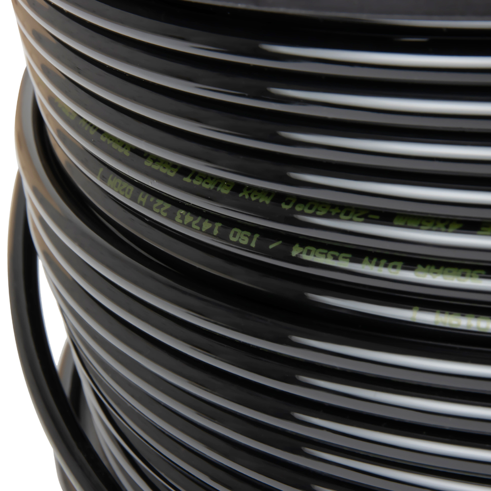 HUS0406-BK Трубка черная Harrison PU 4х6 мм, длина 200 м