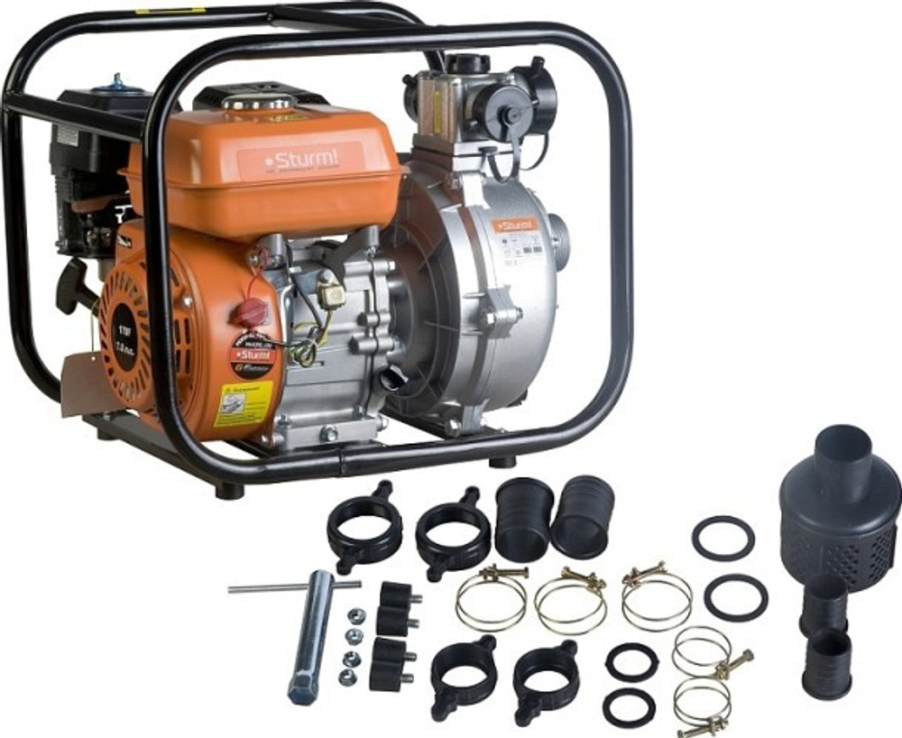 Мотопомпа бензиновая Sturm BP8760VD для слабозагрязненной воды, высоконапорная BP8760VD